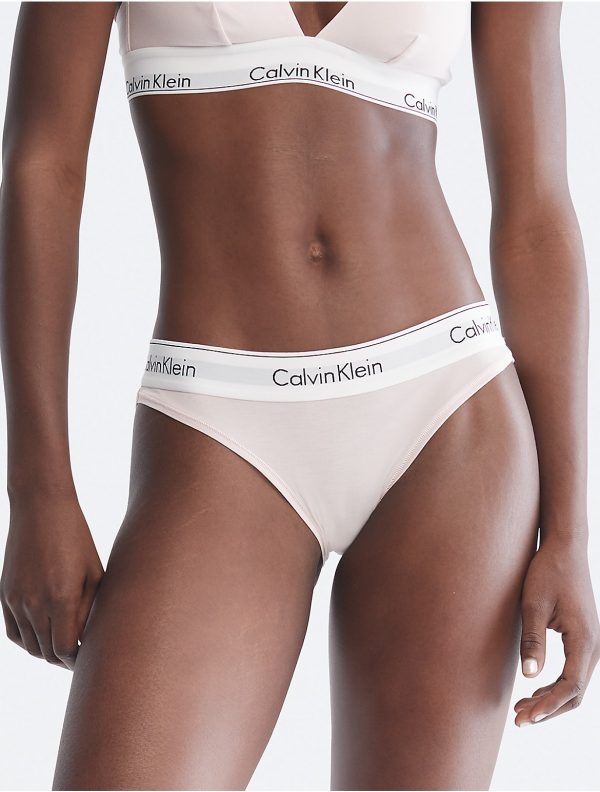 Calvin Klein Women's Icon Cotton Modal Bikini - Pink - XL