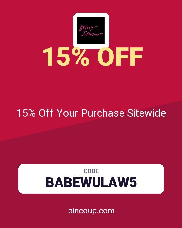 Betsey Johnson coupon: 15% Off Your Purchase Sitewide