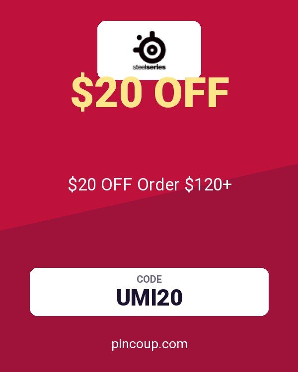 SteelSeries coupon: $20 OFF Order $120+