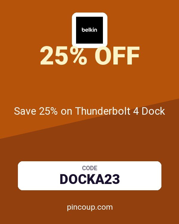 Belkin AU coupon: Save 25% on Thunderbolt 4 Dock