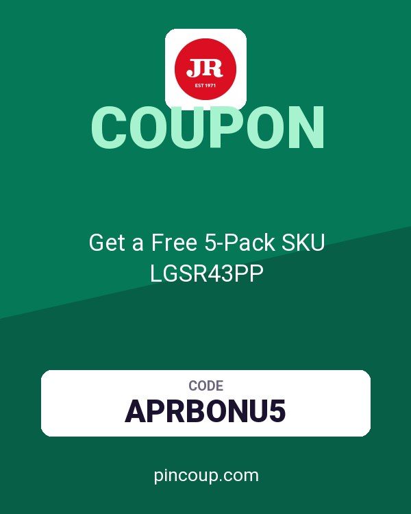 JR Cigars coupon: Get a Free 5-Pack SKU LGSR43PP