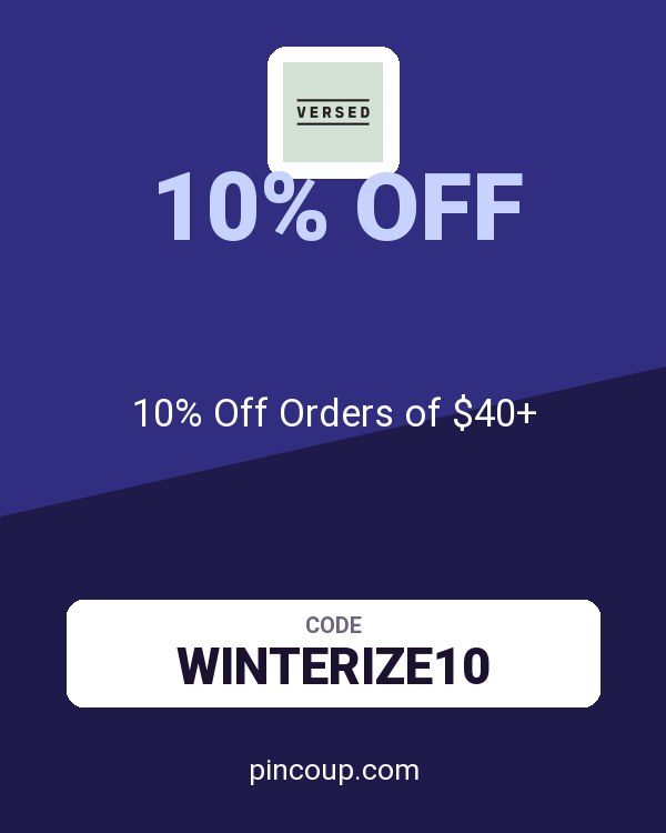 VersedSkin.com coupon: 10% Off Orders of $40+