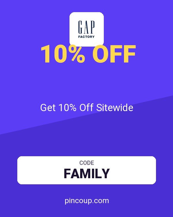 Gap Factory coupon: Get 10% Off Sitewide