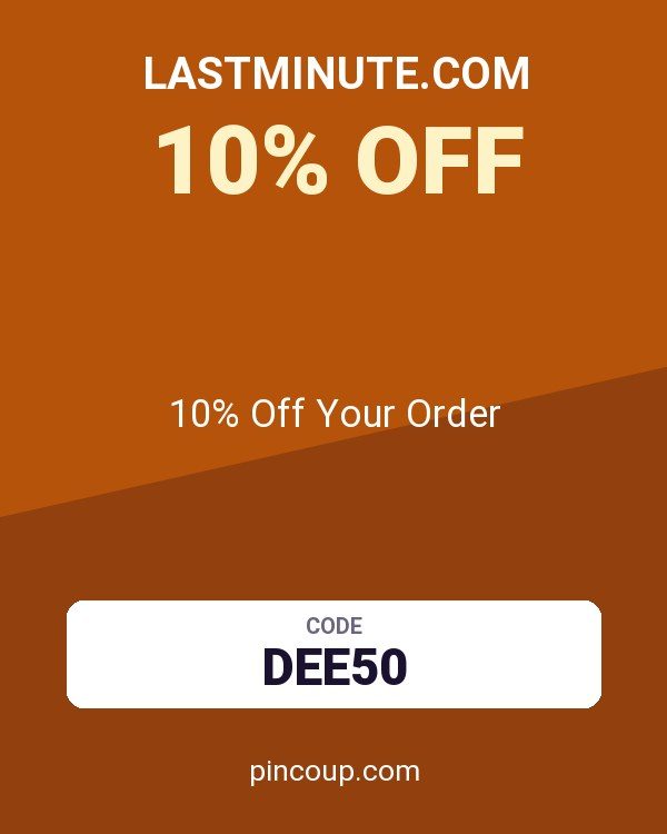 lastminute.com coupon: 10% Off Your Order