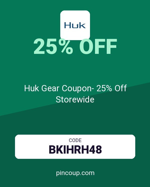 Huk Gear Coupon- 25% Off Storewide