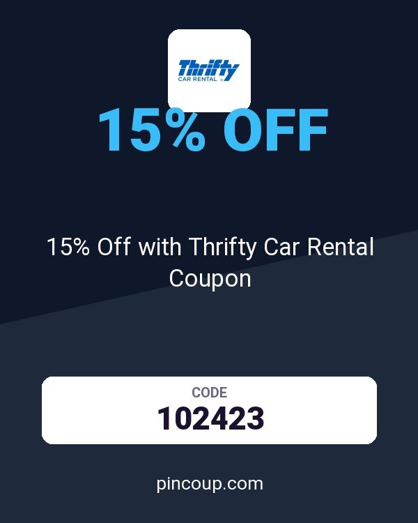 Thrifty Rent-A-Car System, Inc.: 15% Off with Thrifty Car Rental Coupon