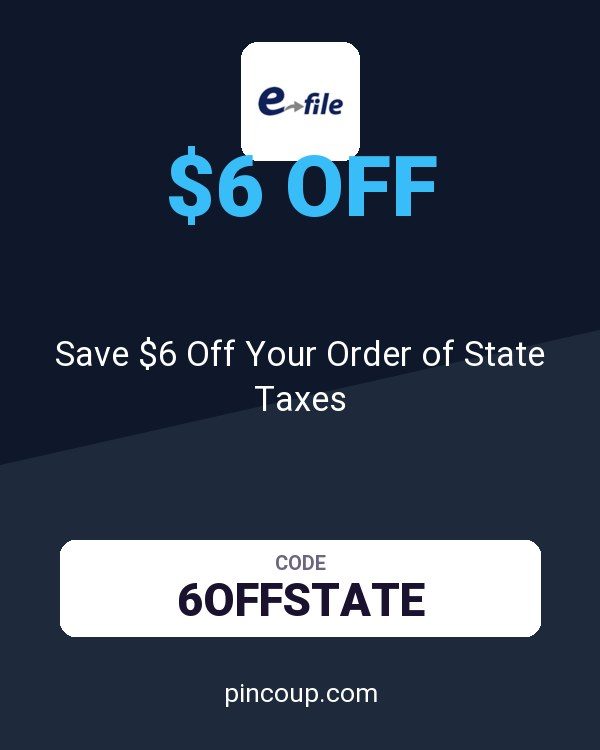 E-file.com coupon: Save $6 Off Your Order of State Taxes