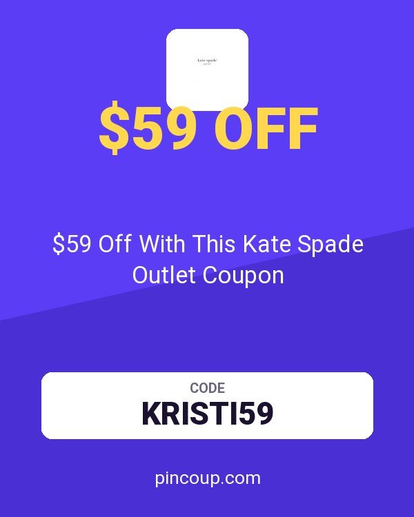 $59 Off With This Kate Spade Outlet Coupon