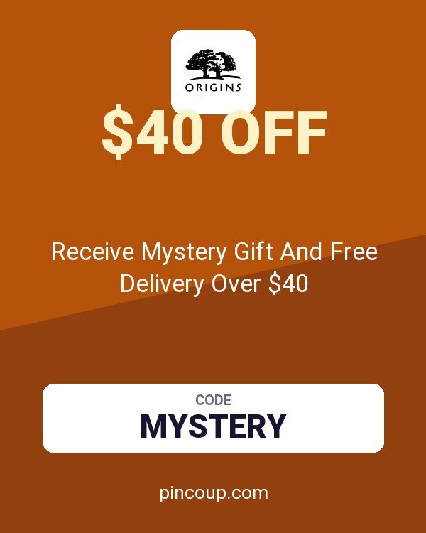 Origins Online coupon: Receive Mystery Gift And Free Delivery Over $40