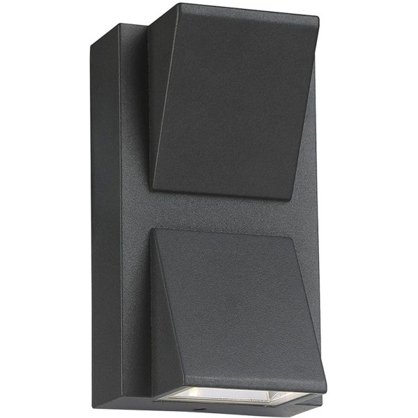 Eurofase 31582-025 Ontario LED 6 inch Graphite Grey Outdoor Wall Mount at Lighting New York