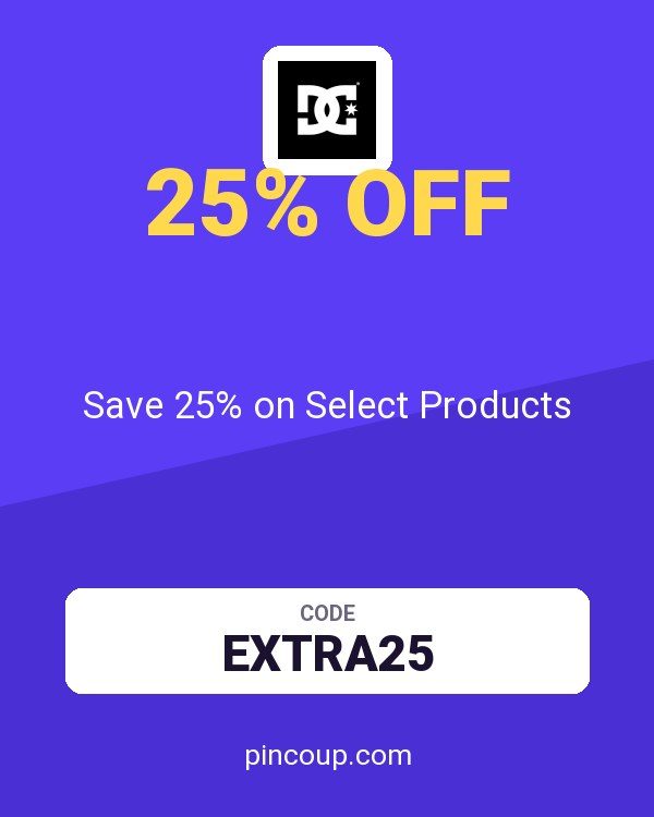 DC Shoes coupon: Save 25% on Select Products