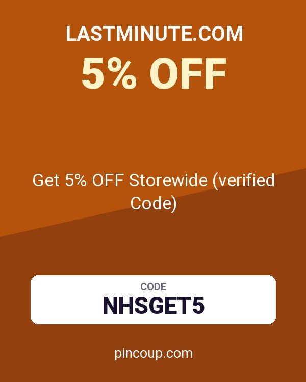 lastminute.com coupon: Get 5% OFF Storewide (verified Code)