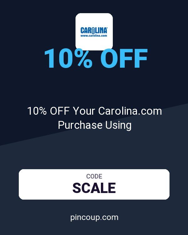 10% OFF Your Carolina.com Purchase Using