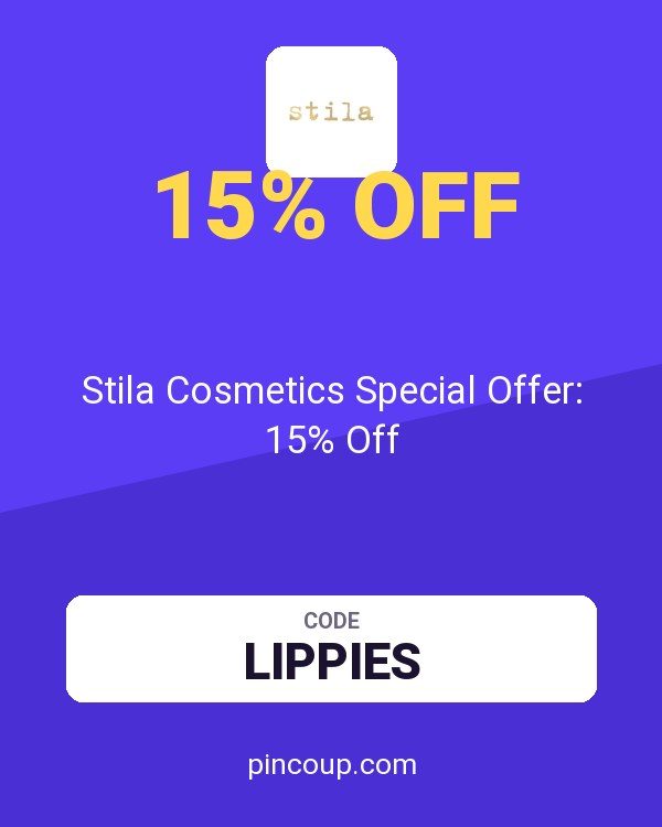 Stila Cosmetics Special Offer: 15% Off