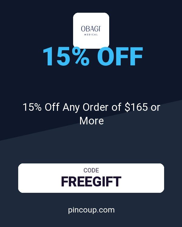 Obagi coupon: 15% Off Any Order of $165 or More