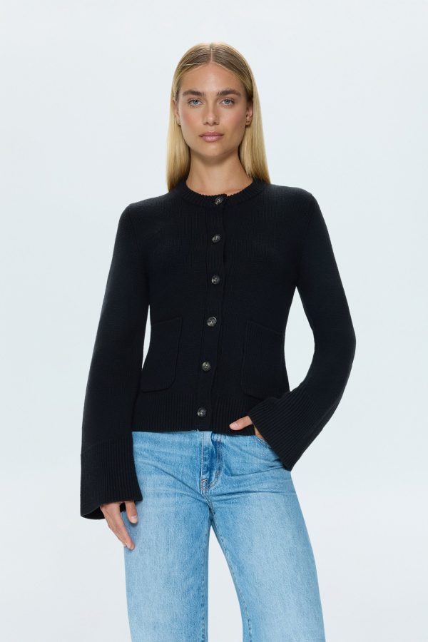 Dani Cardigan - Noir - NOIR / L at Pistola Denim