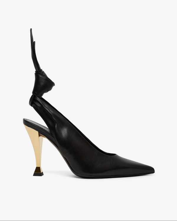 Beauw black sling pumps at Savannah's
