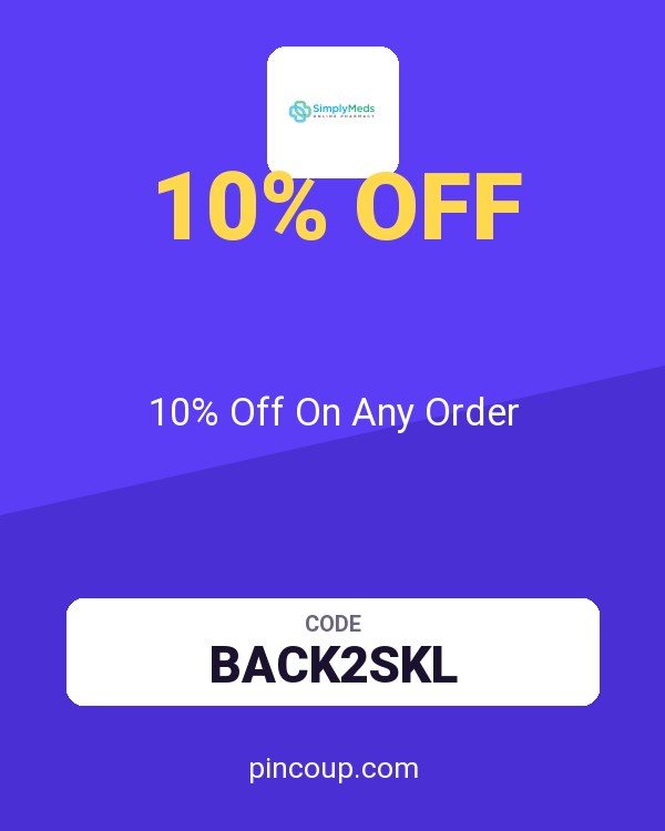 Simply Meds Online coupon: 10% Off On Any Order