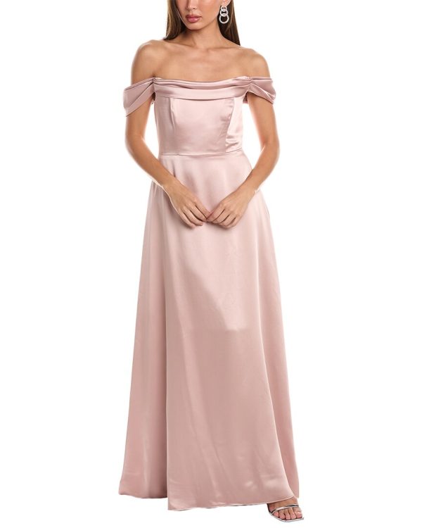 Dessy Collection Off-The-Shoulder Gown at Shop Simon