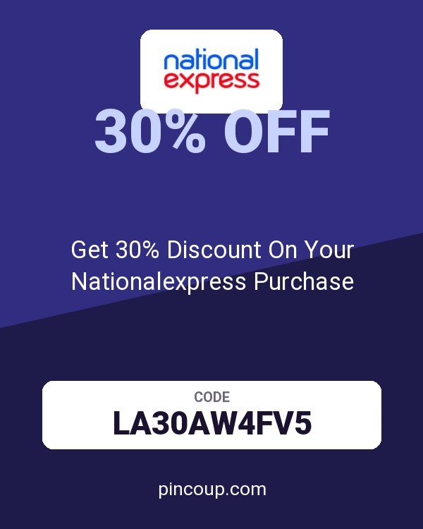 Get 30% Discount On Your Nationalexpress Purchase