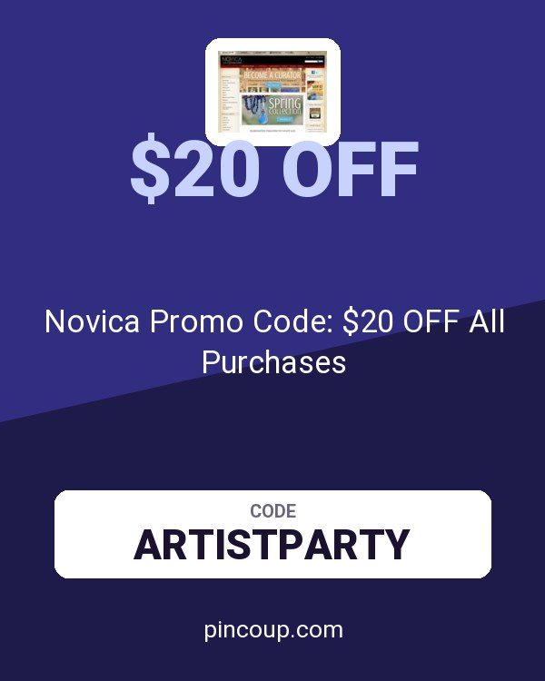 Novica Promo Code: $20 OFF All Purchases