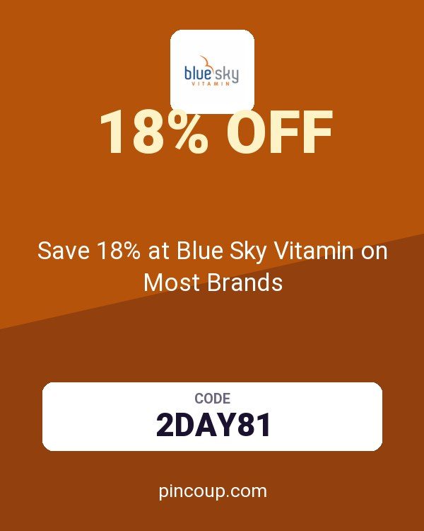 Save 18% at Blue Sky Vitamin on Most Brands