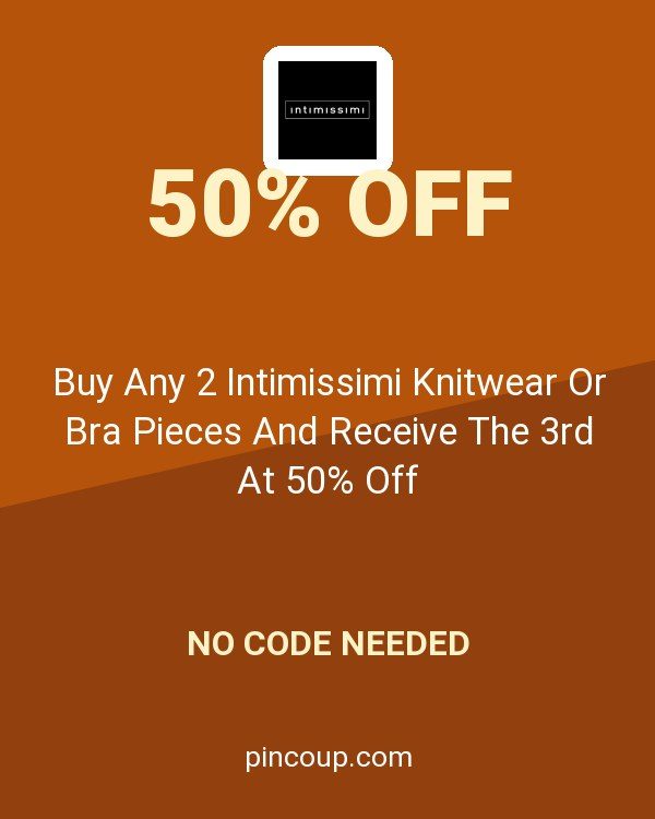 Buy Any 2 Intimissimi Knitwear Or Bra Pieces And Receive The 3rd At 50% Off