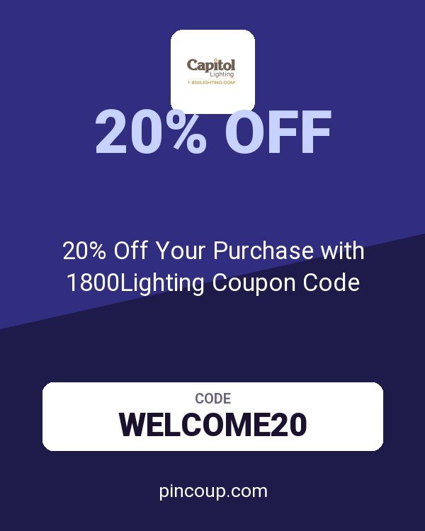 20% Off Your Purchase with 1800Lighting Coupon Code