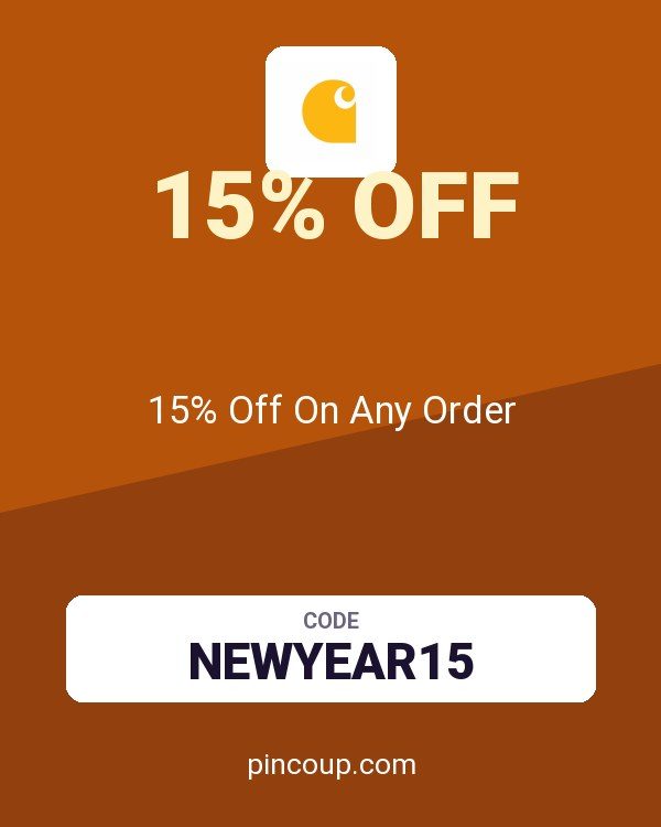 Carhartt coupon: 15% Off On Any Order