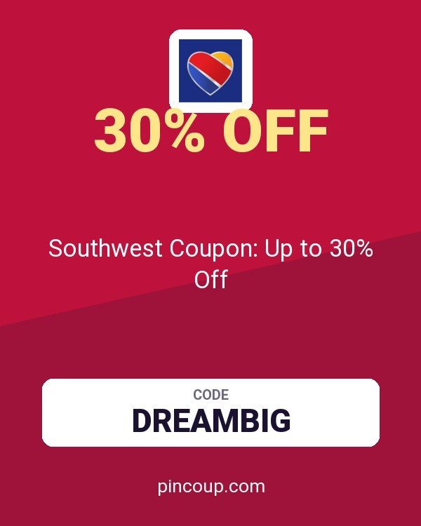 Southwest Airlines Rapid Rewards - Points.com: Southwest Coupon: Up to 30% Off