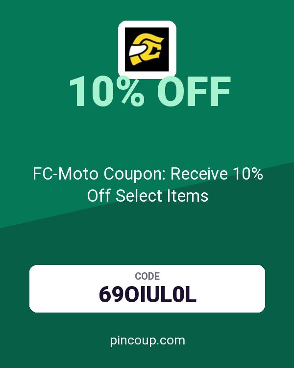 FC-Moto DK: FC-Moto Coupon: Receive 10% Off Select Items