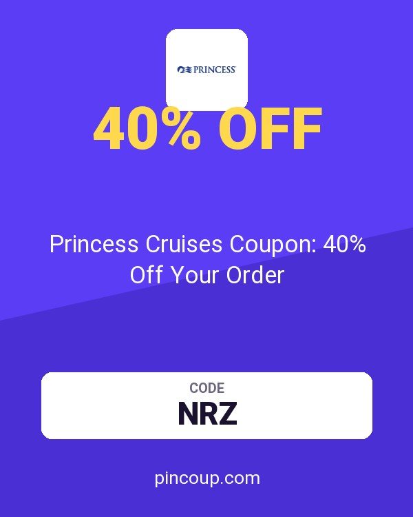 Princess Cruise Line AU: Princess Cruises Coupon: 40% Off Your Order