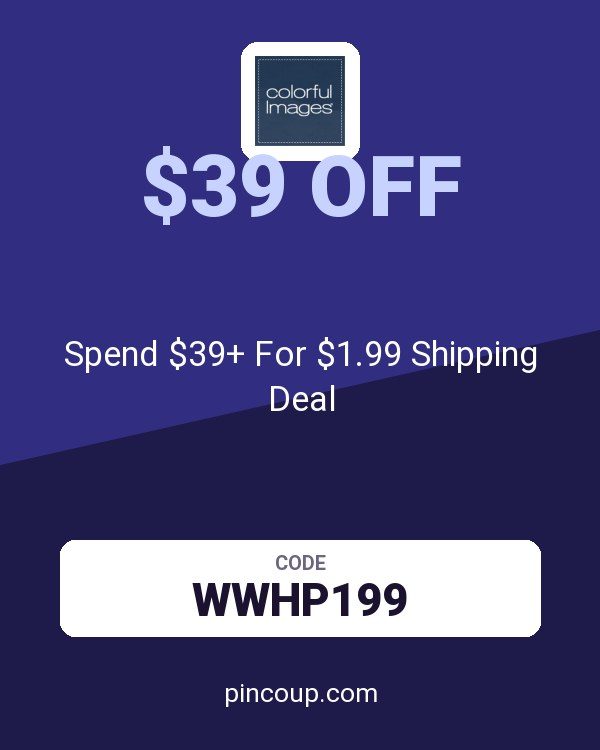 Colorful Images coupon: Spend $39+ For $1.99 Shipping Deal