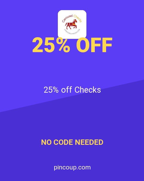 Carousel Checks coupon: 25% off Checks