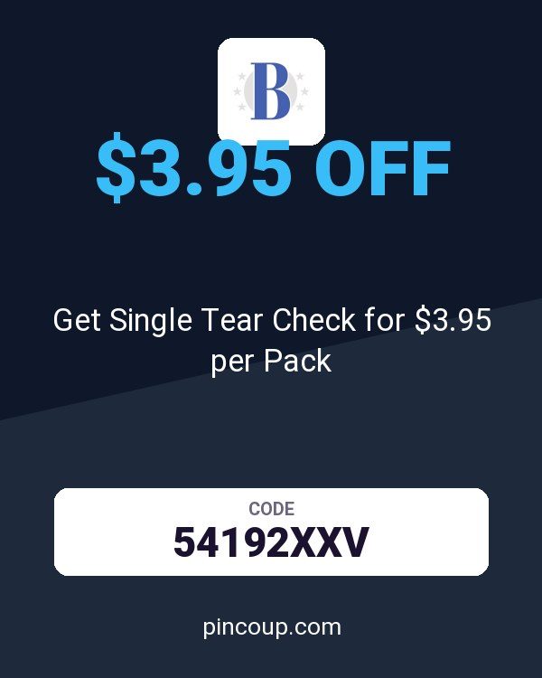 Bradford Exchange Checks coupon: Get Single Tear Check for $3.95 per Pack
