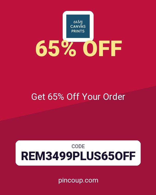 Easy Canvas Prints coupon: Get 65% Off Your Order