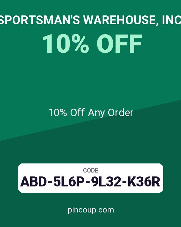 Sportsman's Warehouse, Inc. coupon: 10% Off Any Order