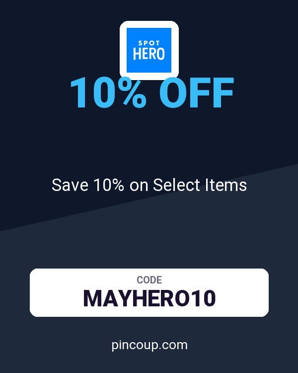 SpotHero coupon: Save 10% on Select Items