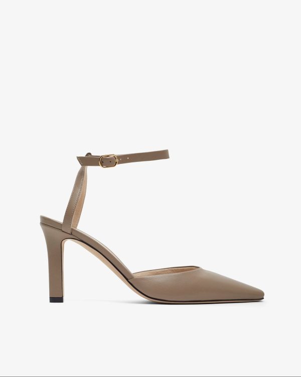 Carla 80 ankle strap pumps at Savannah's
