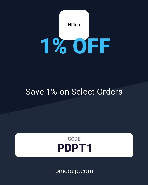 Hilton Honors Rewards - Points.com coupon: Save 1% on Select Orders
