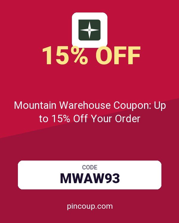 Mountain Warehouse Coupon: Up to 15% Off Your Order