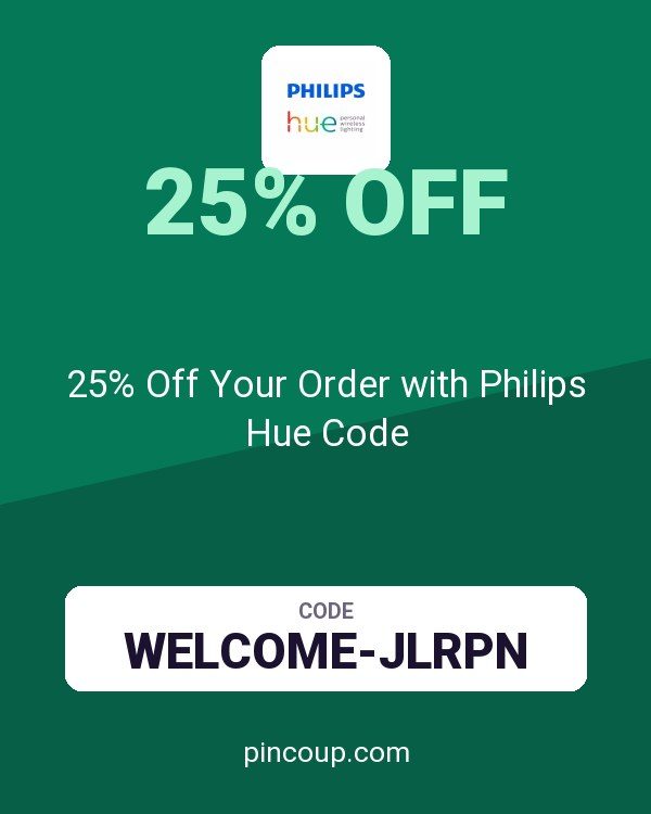 25% Off Your Order with Philips Hue Code