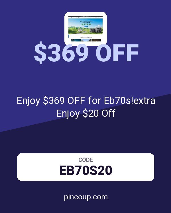 Bluetti coupon: Enjoy $369 OFF for Eb70s!extra Enjoy $20 Off