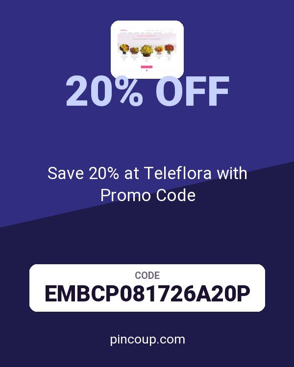 Save 20% at Teleflora with Promo Code