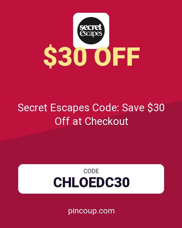 Secret Escapes Code: Save $30 Off at Checkout