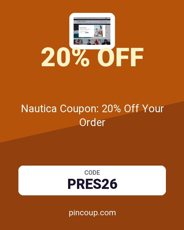 Nautica Coupon: 20% Off Your Order