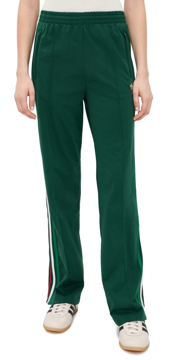 adidas Firebird Classic Track Pants Team Dark Green/Bold Green/Wh S at Shopbop