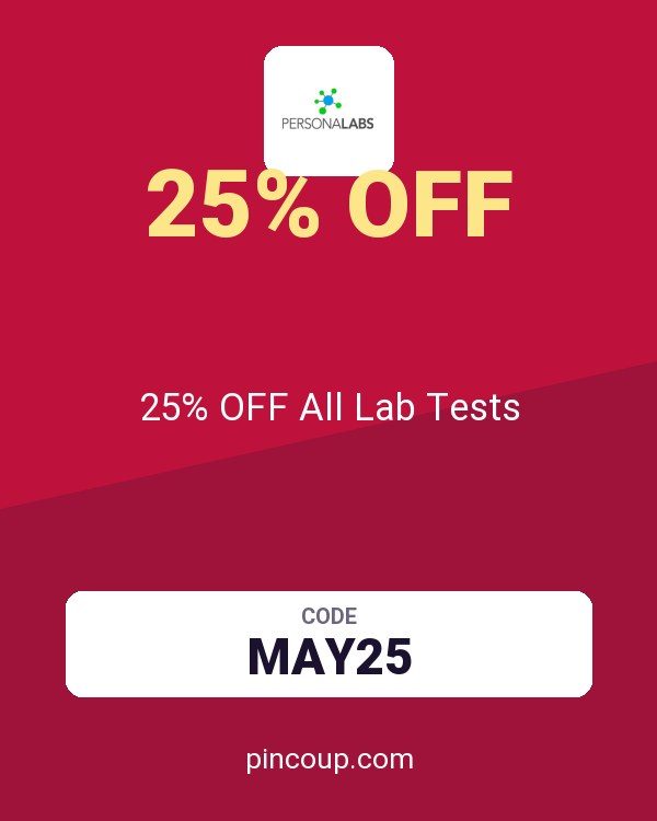 PersonaLabs coupon: 25% OFF All Lab Tests