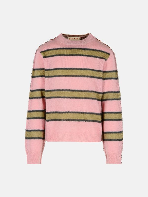 MARNI Pink Mohair Blend Sweater at VALICO