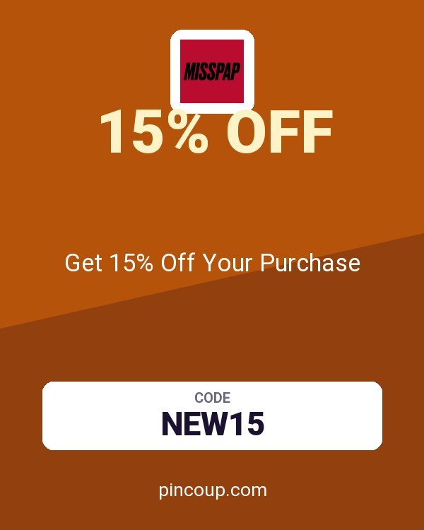 Misspap UK & IE coupon: Get 15% Off Your Purchase